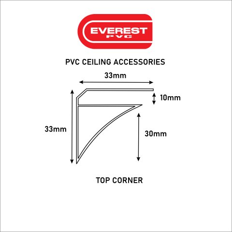 PVC Top Corner  | Top Moulding